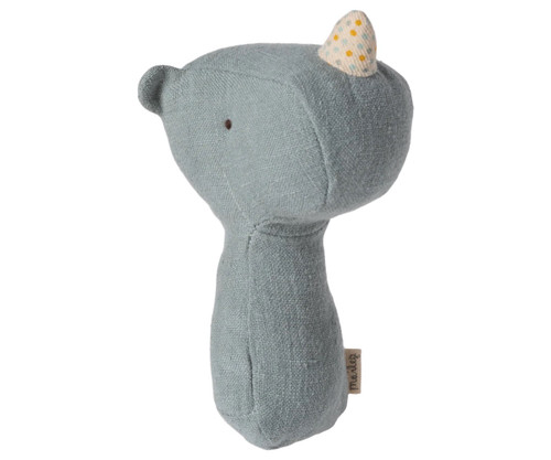 Lullaby Friends Rattle RHINO in PINE