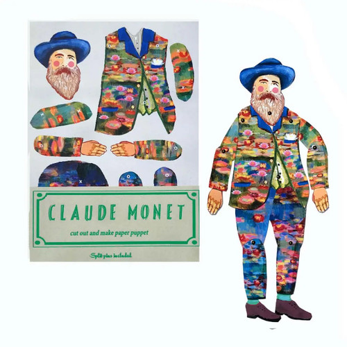 Claude Monet Cut and Make Paper Puppet (Paper Doll)
