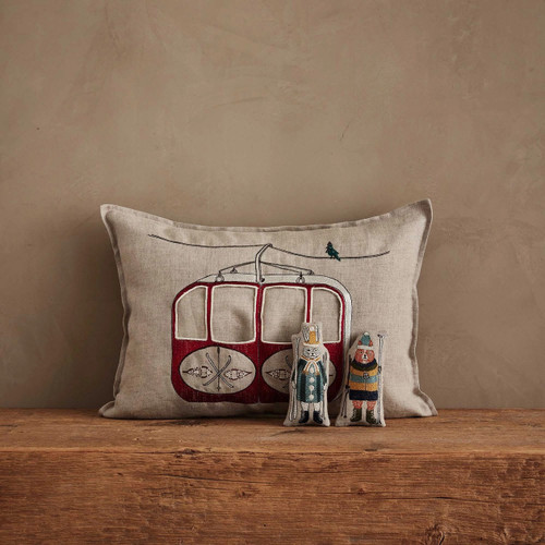 Gondola Ski Lift Pocket Pillow