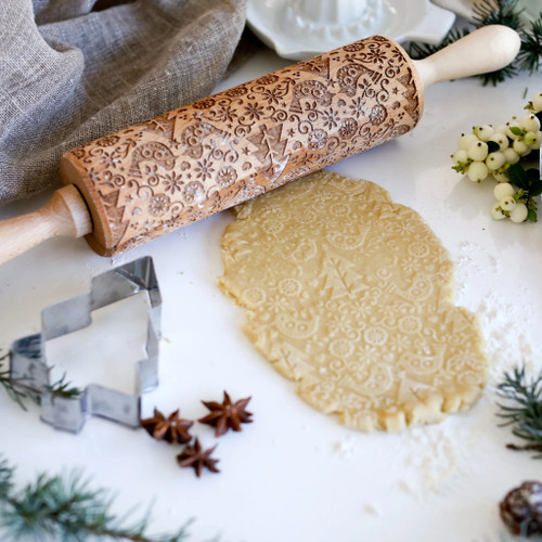 Embossed Rolling Pin (Assorted Styles)