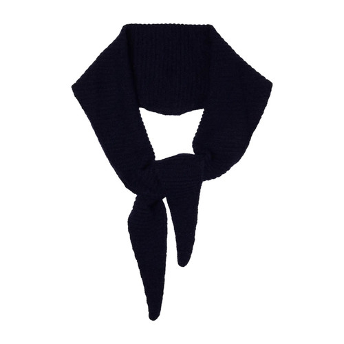 Cashmere Diamond Skinny Scarf in BLACK