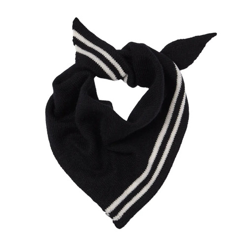 Cashmere Triangle Scarf in BLACK