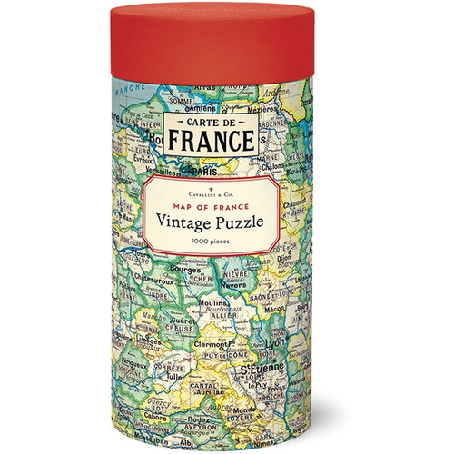 Vintage Puzzle Map of France 1000 Piece Puzzle