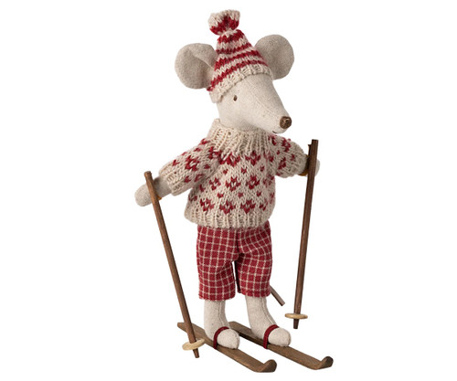 Winter Mouse with Ski Set MOM