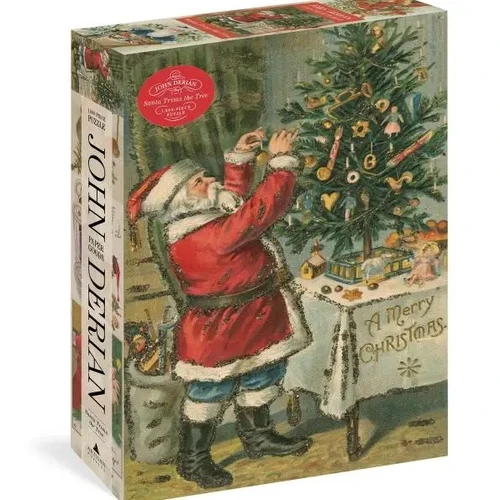 John Derian Paper Goods: Santa Trims the Tree 1,000-Piece Puzzle