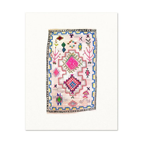 Moroccan Rug Print #9 5" x 7"