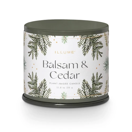 Balsam & Cedar Large Tin Candle