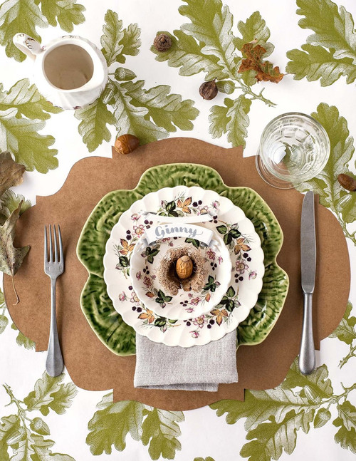 Die Cut French Frame Kraft Paper Placemats Die Cut French Frame Kraft Paper Placemats