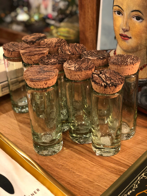 Glass Spice Jar with Cork Lid
