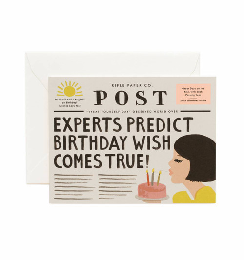 Experts Predict Birthday Wish Card