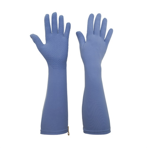 Foxgloves Long Gardening Gloves in Elle Grip Size MEDIUM in Periwinkle Blue