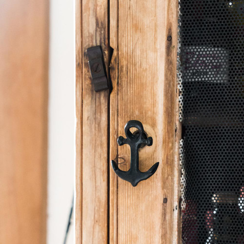 Ahoy Anchor Drawer Pull in Blackened Steel