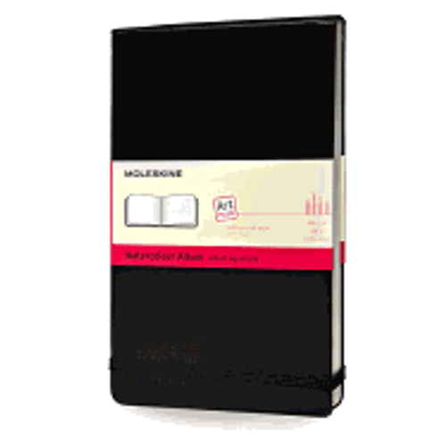 Moleskine Art Plus Watercolor Album, Large, Black, Hard Cover (5 X 8.25)