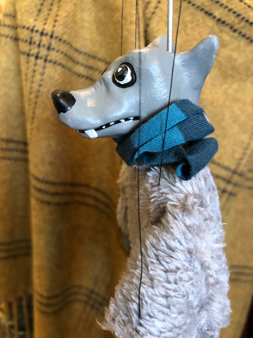 Marionette Puppet Grey Wolf