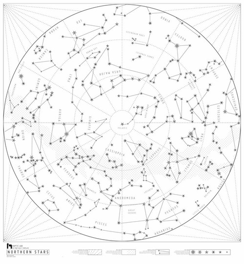 DIY Quilt Kit of the Northern Constellations (Small 36" x 36")