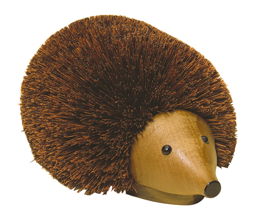 Beech Wood Shoe Cleaning Hedgehog 