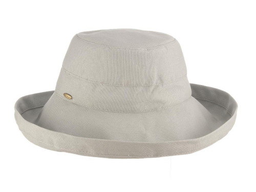 Gianna Cotton Hat (One Size Fits Most) in Gray Gianna Cotton Hat (One Size Fits Most) in Gray