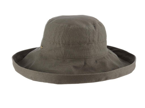 Gianna Cotton Hat (One Size Fits Most) in Olive Gianna Cotton Hat (One Size Fits Most) in Olive