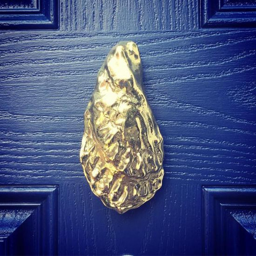 Michael Healy Oyster Brass Door Knocker