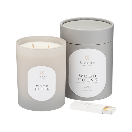 Wood House Two-Wick Candle