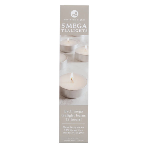 Mega Tealights Pack of 5