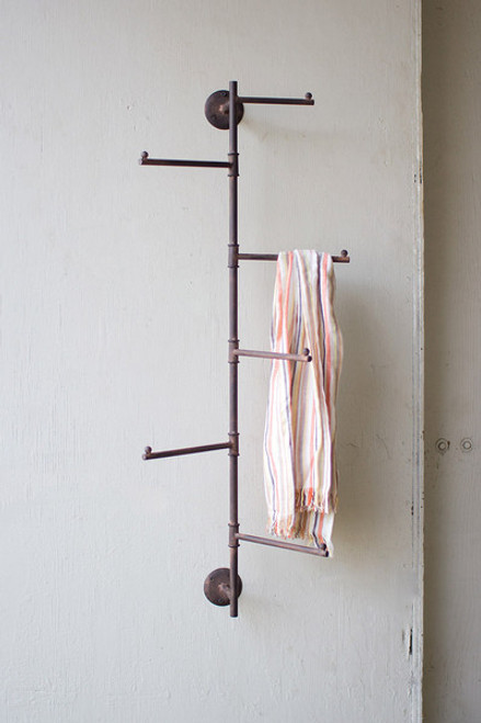 Rustic Wall Swivel Rack