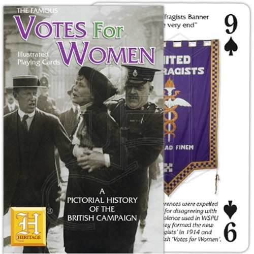 Votes For Women Playing Cards