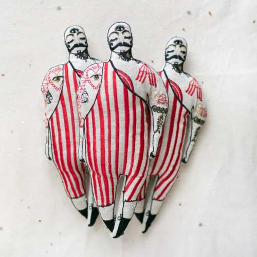 Tattooed Strong Man Doll 