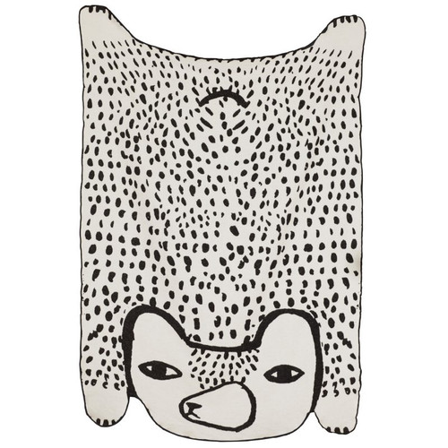 Bear Shaped Cotton Throw Blanket