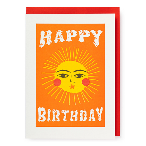 Happy Birthday Sun Card