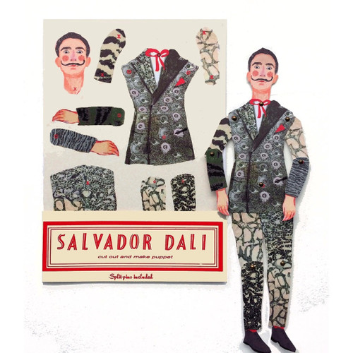 Salvador Dali Cut and Make Paper Puppet (Paper Doll)