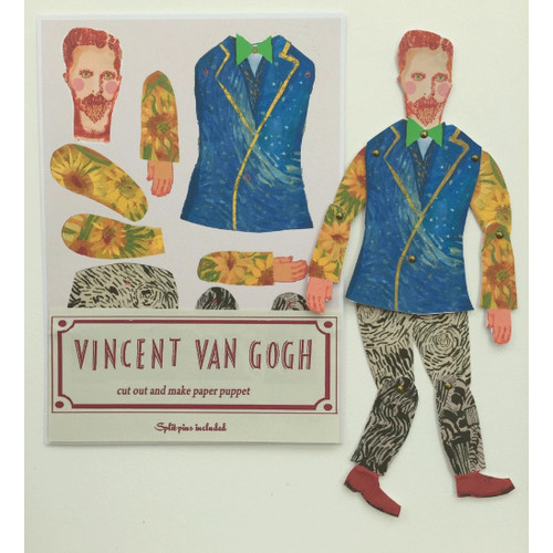 Vincent Van Gogh Cut and Make Paper Puppet (Paper Doll)