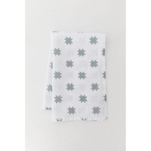 Star in Light Blue Tea Towel