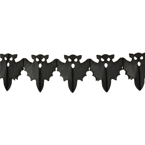 Halloween Bat Paper Garland (approx 118")