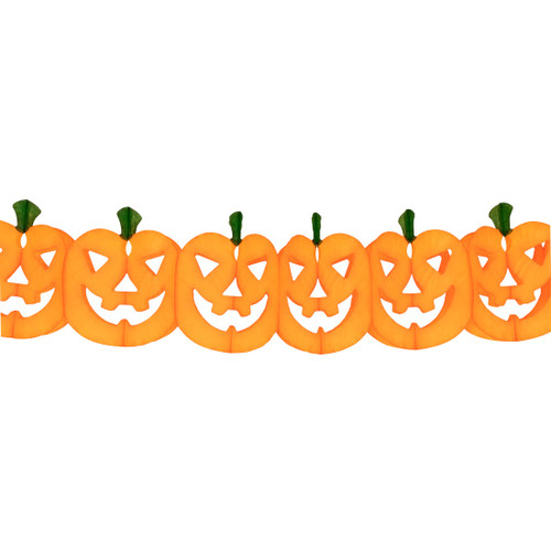 Halloween Pumpkin Paper Garland (approx 118") Halloween Pumpkin Paper Garland (approx 118")