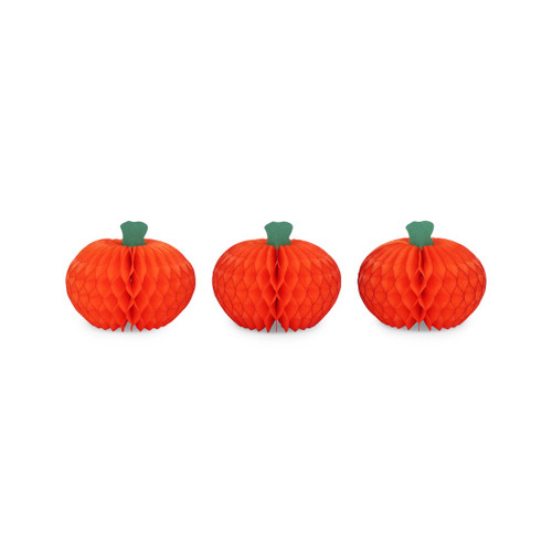 Halloween Honeycomb Pumpkin 10cm(Set of 3) 