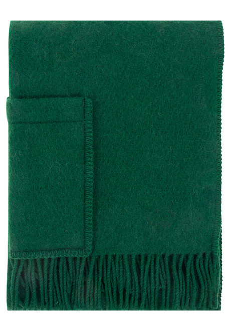 UNI Pocket Shawl Wrap Scarf in GREEN (60cm x 170cm or 24" x 67") Unisex