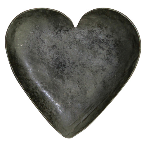 Forged Iron Heart Catchall Plate in Iron