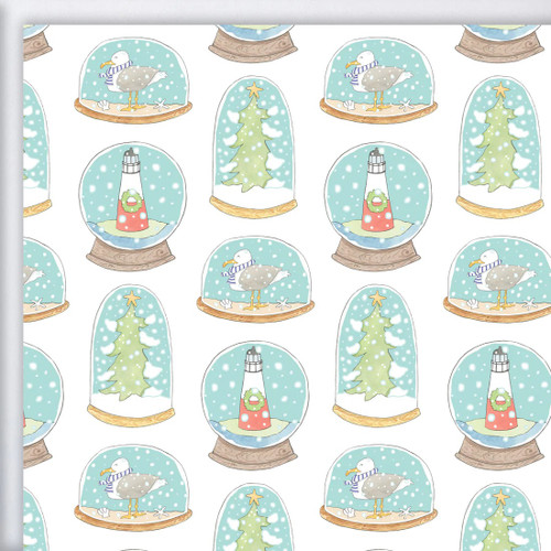 Sara Fitz Gift Wrap Roll Sheets in SNOW GLOBE (Set of Three)