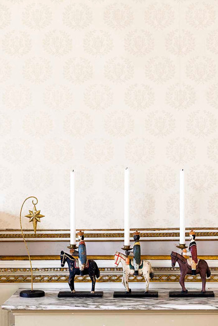 Three Kings / Wise Men (set of 3) Candleholders including Golden Guiding Star Three Kings / Wise Men (set of 3) Candleholders including Golden Guiding Star