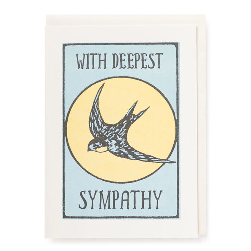 Swallow Sympathy Card