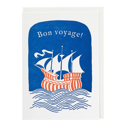Bon Voyage Ship Card