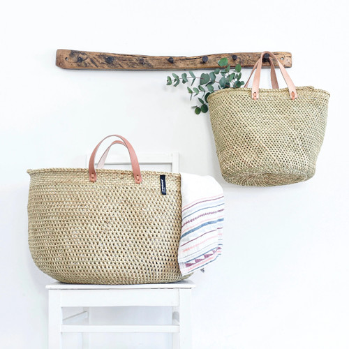 Iringa Floor Basket in Natural with Handles in XXL