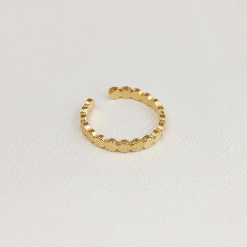 Anatole II Adjustable Ring 24k Gold Plated