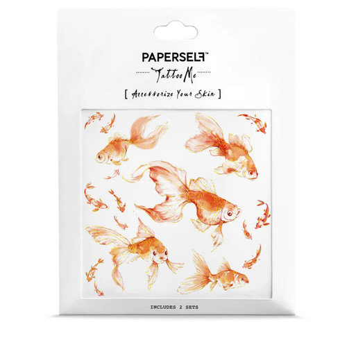 Goldfish 2 Temporary Tattoos