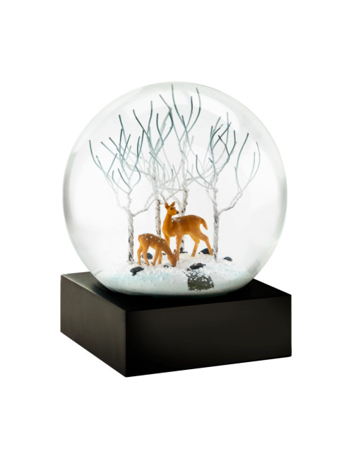 Deer in Woods Snow Globe 