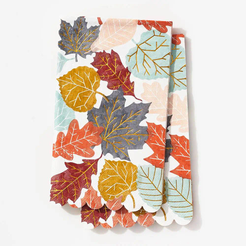 Autumn Leaves Paper Guest Napkin (Set of 20)