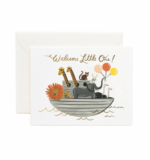 Noah's Ark Welcome Little One Card