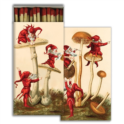 Merry Mushroom Elves Matchbox