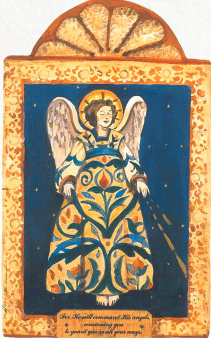 Guardian Angel Protection + Guidance Retablo Pocket Size